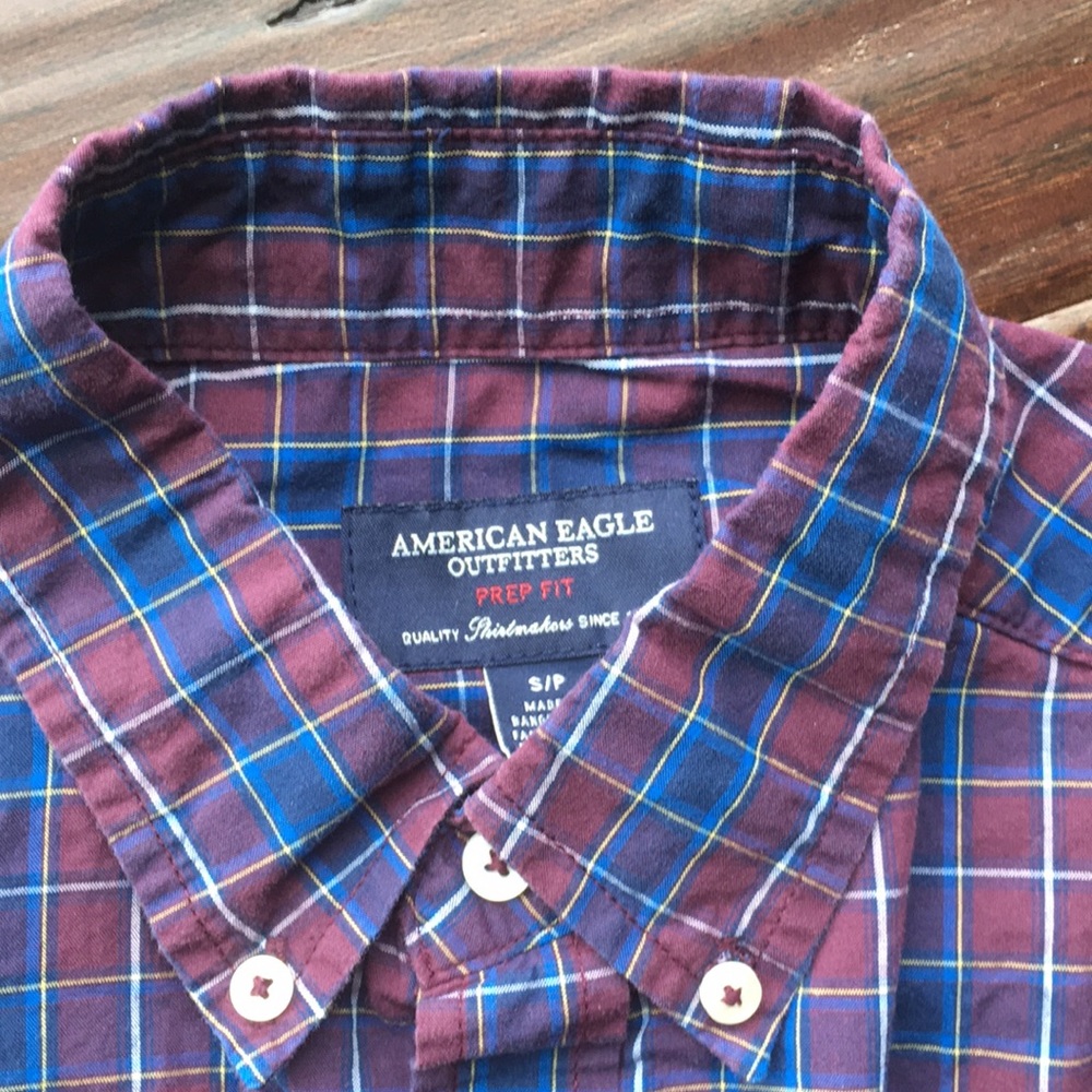 AEO prep fit long sleeve shirt size